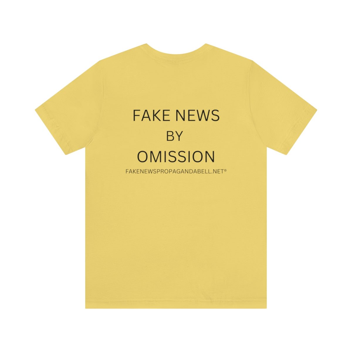 FAKE NEWS BY OMISSION  Unisex Jersey Short Sleeve Tee