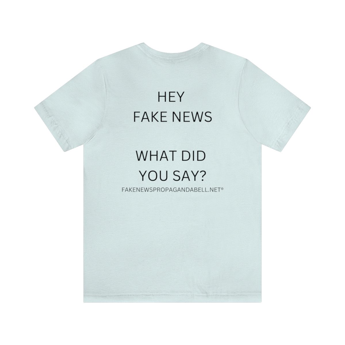 HEY FAKE NEWS   WHAT DID YOU SAY?   Unisex Jersey Short Sleeve Tee