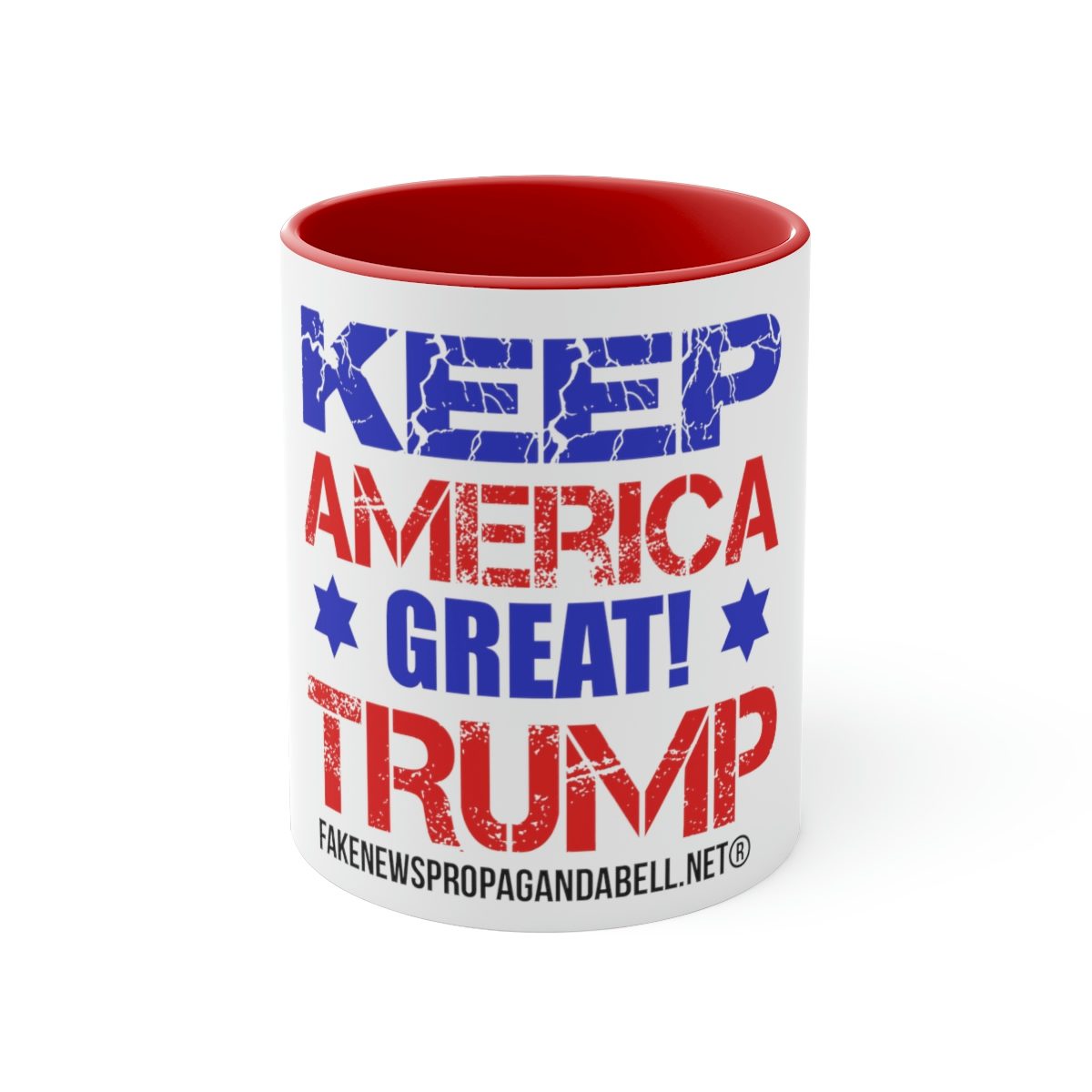 Accent Coffee Mug, 11oz  KEEP AMERICA GREAT TRUMP