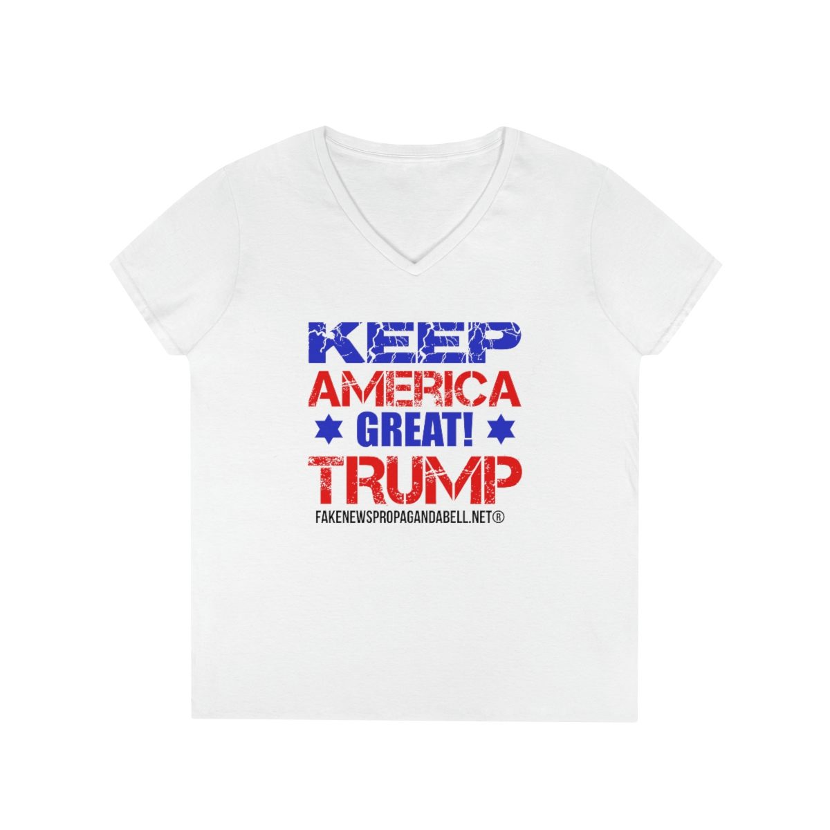 KEEP AMERICA GREAT TRUMP   Ladies’ V-Neck T-Shirt